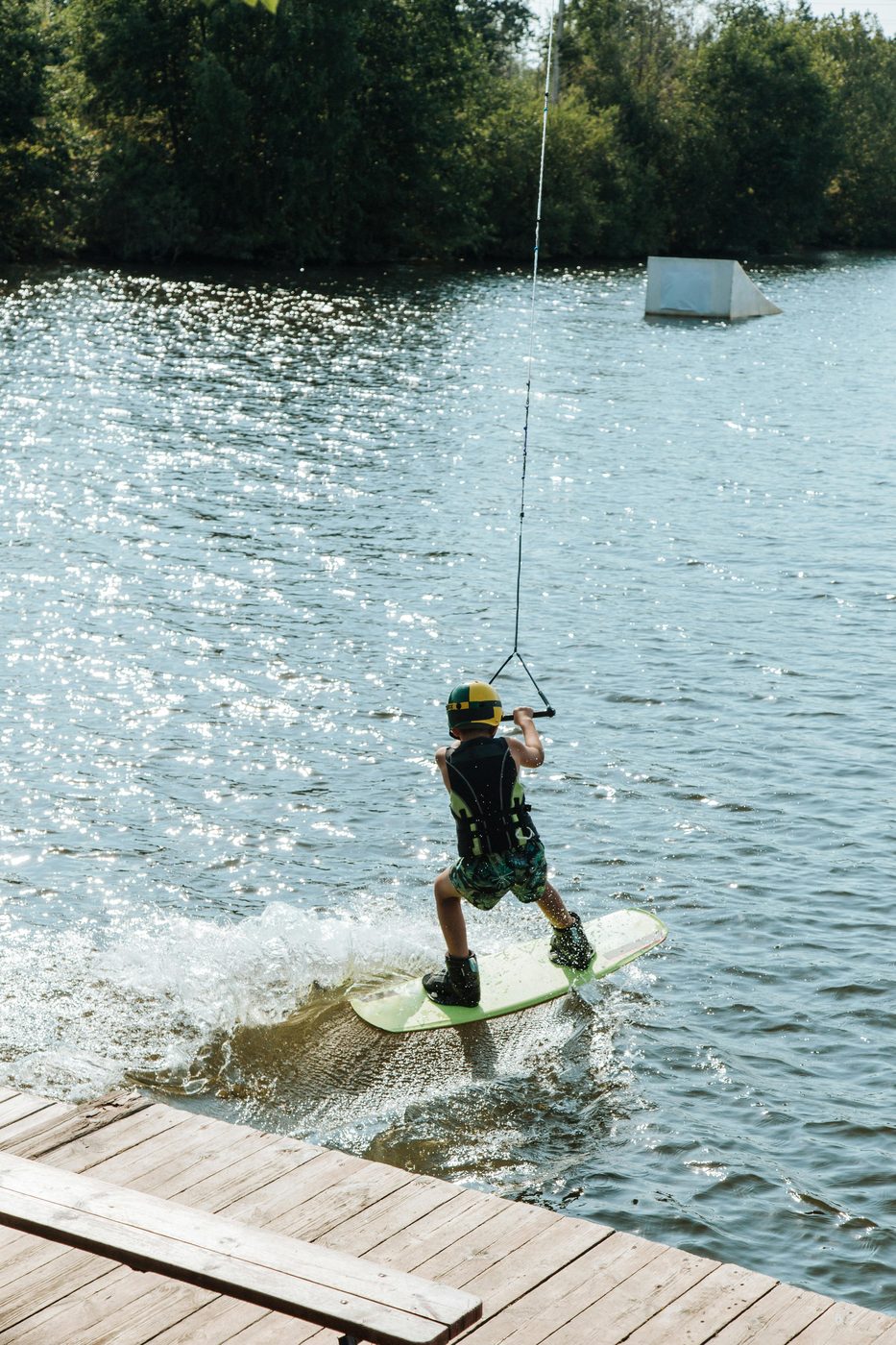 Wakeboarding na vodě